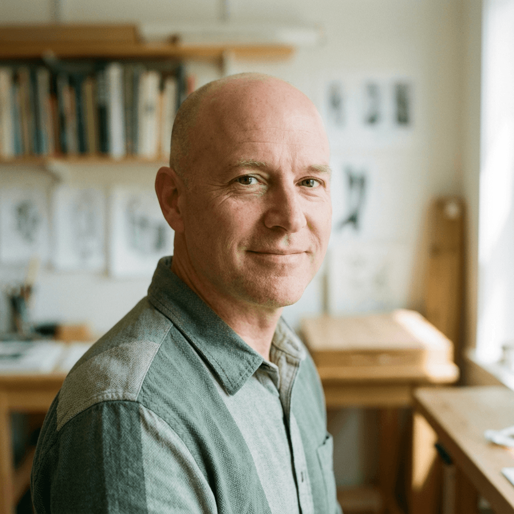 David Larson, first-time writer